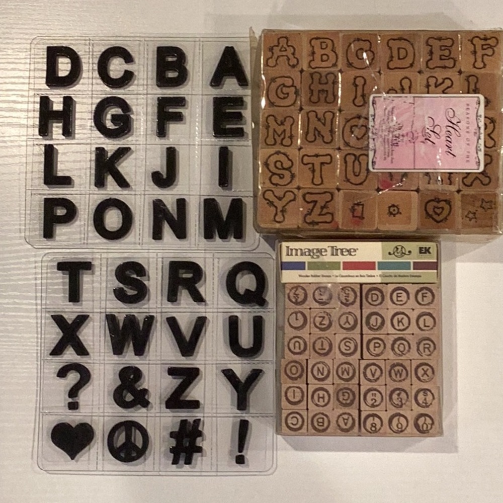 3 Sets of Alphabet Stamps